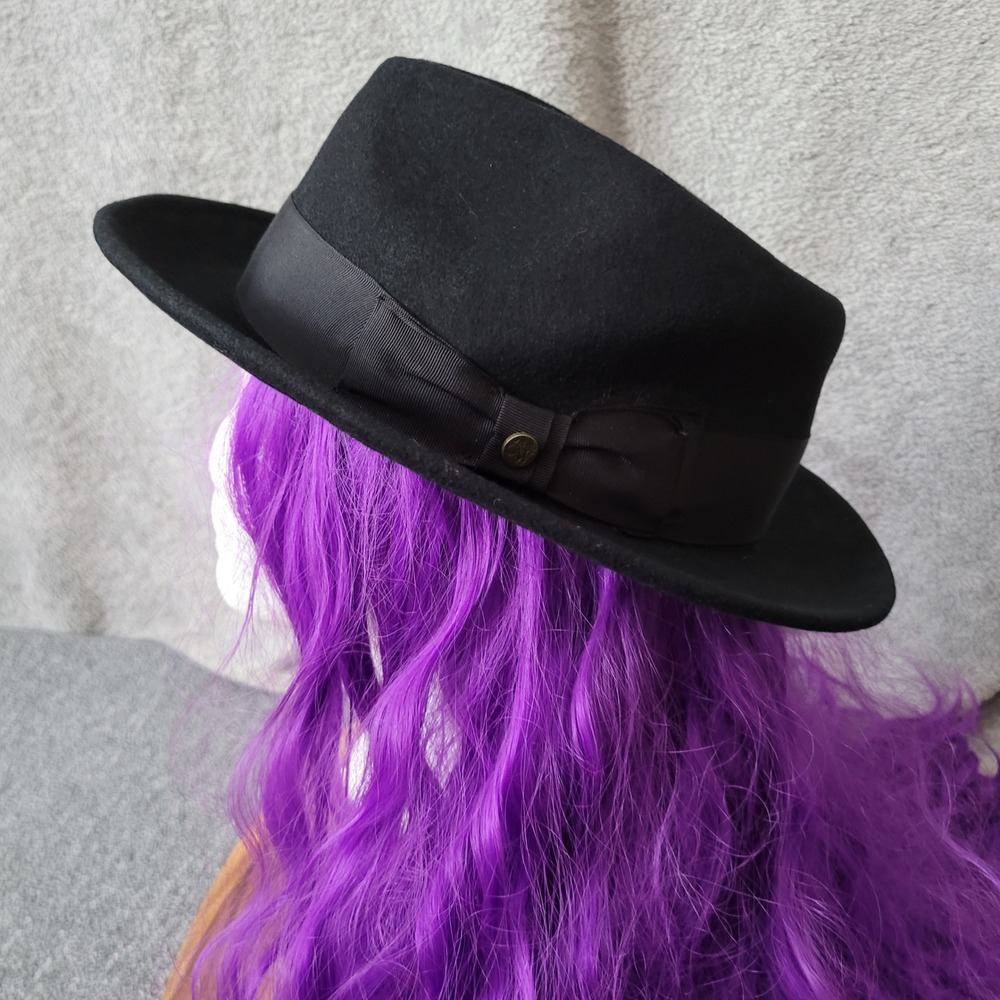 Walrus black 100% wool hat fedora freemont classic classy rich old money‎ luxury
